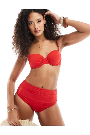 Lindex Braguitas de bikini rojas moldeadoras de talle alto Sara de