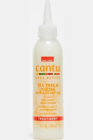 Cantu Aceite para el cuero cabelludo con manteca de karité, aceite de jojoba y árbol de té de 180 ml de
