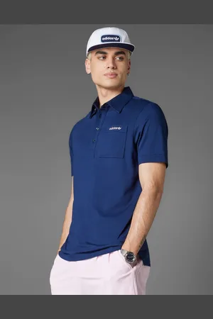 adidas Polo azul añil nocturno de golf con bolsillo Archive de adidas Originals