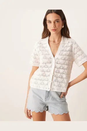 Abercrombie & Fitch Polo holgado texturizado con estampado de conchas de -Neutro