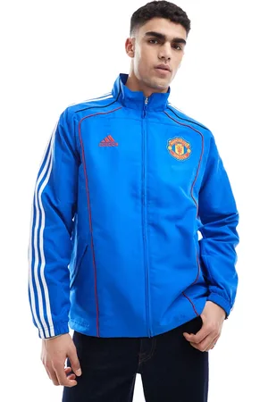 adidas Chaqueta de chándal azul con diseño del Manchester United Urban Purist de adidas Football