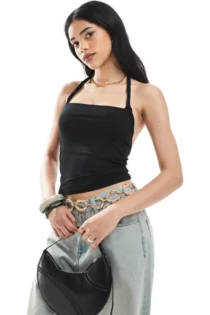 ASOS Top con cuello halter retorcido de