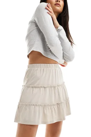 ASOS Minifalda color escalonada de -Beis neutro