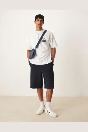 ASOS Pantalones cortos de corte alargado extragrande de tejido texturizado de