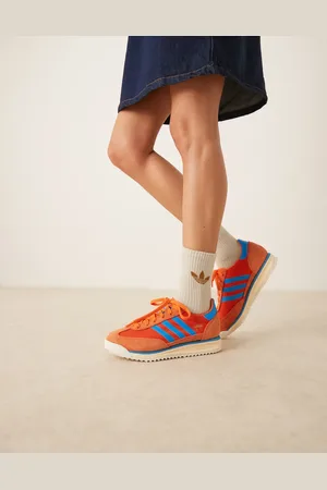 adidas Zapatillas de deporte naranjas y azules SL 72 RS de