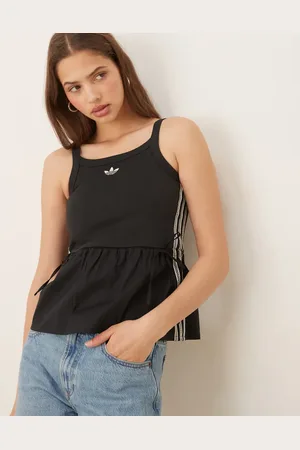adidas Top de tirantes con 3 rayas de croché de
