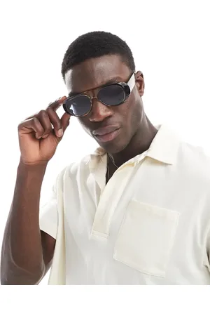 ASOS Gafas de sol degradado de estilo aviador con lentes azules de