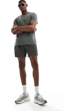 Emporio Armani Shorts de baño caquis con logo (parte de un conjunto)-Verde