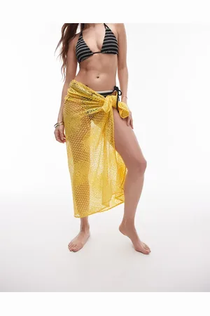 Topshop Pareo playero de croché de