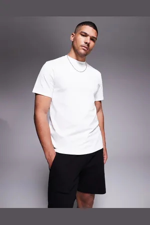 ASOS Camiseta blanca con cuello redondo de tejido grueso de 240 g/m² de