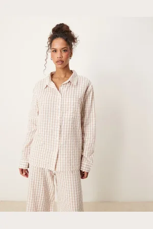Luna Camisa de pijama extragrande de (parte de un conjunto)-Neutro