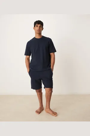 MANGO Pijama de camiseta y pantalones cortos de punto liso de