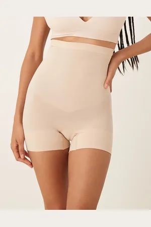 Spanx Pantalones cortos beis pastel de talle alto sin costuras Seamless Power de -Neutro