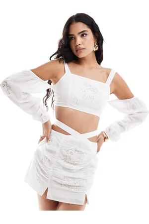 ASOS Top con patrón calado y aberturas de (parte de un conjunto)