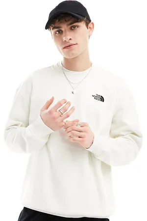 The North Face Sudadera blanco hueso extragrande de felpa Essential exclusiva en ASOS de