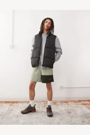 Columbia Pantalones cortos verdes con diseño color block Hike de