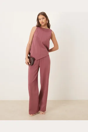 ASOS Pantalones de pernera ancha de punto entrelazado de (parte de un conjunto)