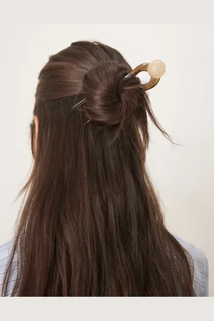 DesignB London Horquilla para el cabello oscuro de resina de