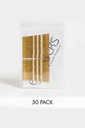 Easilocks Pack de 50 horquillas para el pelo de tono rubio de