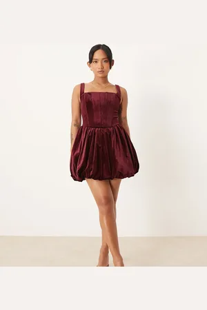 Forever New Vestido corto con bajo estructurado de
