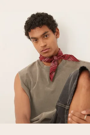 Abercrombie & Fitch Bandana roja con estampado de