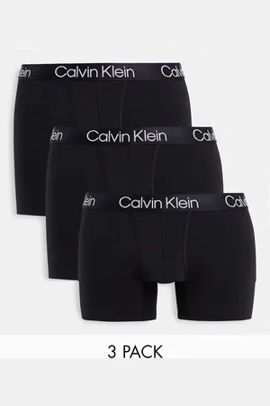 Calvin Klein Pack de 3 calzoncillos bóxer negros Structure Cotton de