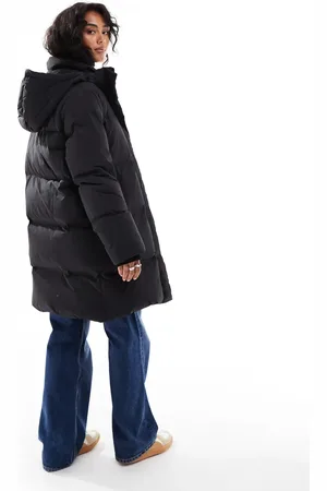 SELECTED Chaqueta de plumón midi negra de Femme