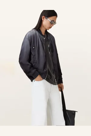 AllSaints Chaqueta bomber negro lavado Cascade de