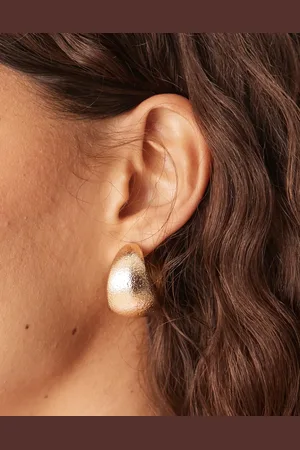 Accessorize Pendientes de aro dorados gruesos de