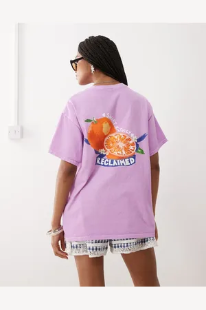 Reclaimed Camiseta extragrande con estampado de naranjas en la espalda de