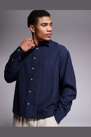 ASOS Camisa de corte cuadrado extragrande de tejido texturizado de