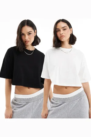 Miss Selfridge Pack de 2 camisetas cortas de color de -Multicolor