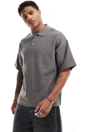 SELECTED Polo extragrande de bouclé de