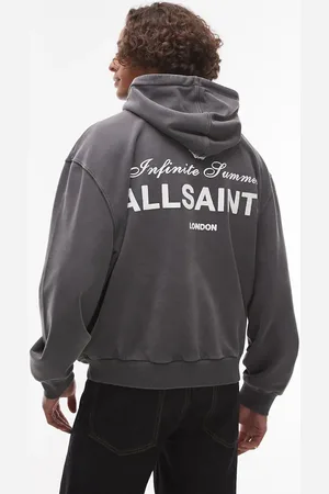 AllSaints Sudadera negro lavado con capucha Soleil de