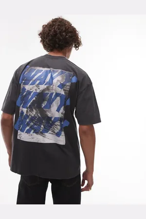 AllSaints Camiseta negro lavado Wavy de