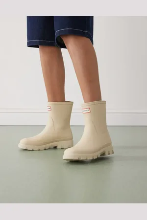 Hunter Botas de agua bajas beis Downpour de