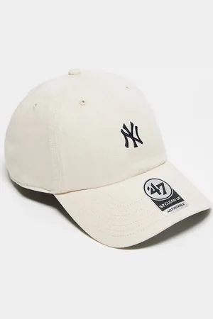 47 Brand Gorra de béisbol beis con logo pequeño de los NY Yankees Clean Up de -Neutro
