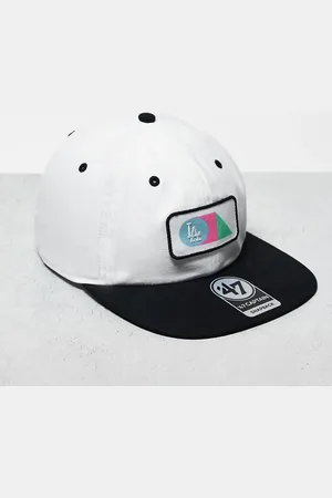 47 Brand Gorra blanca y negra con logo de colores primarios de los LA Dodgers de -Blanco