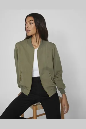 VILA Chaqueta bomber verde trébol de -Marrón