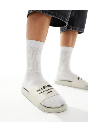 AllSaints Sandalias blancas de goma Underground de