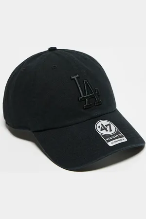 47 Brand Gorra de béisbol negra con diseño de los LA Dodgers en el mismo tono Clean Up de