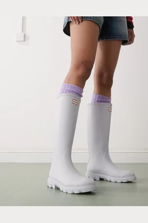 Hunter Botas de agua altas azul claro Downpour de