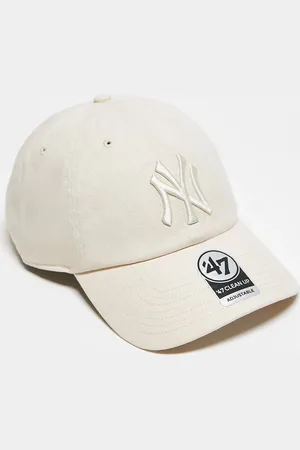47 Brand Gorra de béisbol hueso con logo a tono de los NY Yankees Clean Up de