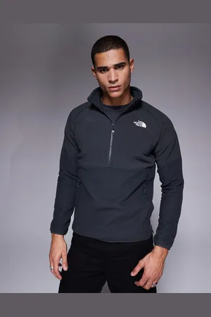 The North Face Polar con cremallera corta de tejido grueso Glacier de
