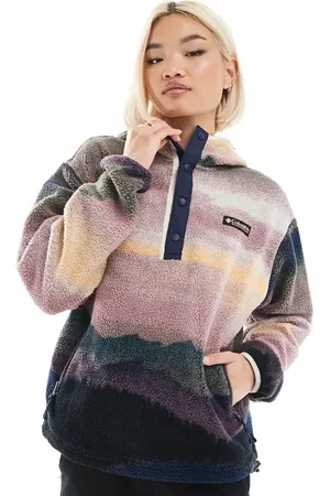 Columbia Sudadera azul con capucha de felpa Helvetia II de