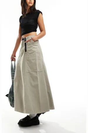 Gramicci Falda midi color Voyager de -Beis neutro