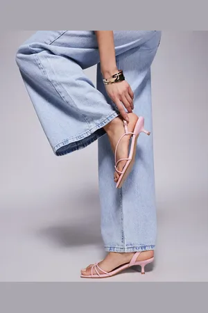 Simmi London Sandalias pastel de tacón bajo con diseño de tiras y puntera cuadrada Hanah de SIMMI London