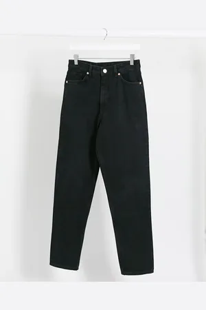 Monki Vaqueros mom negros de talle alto Taiki de