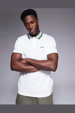 HUGO BOSS Polo con ribetes y logo Paddy Heritage de