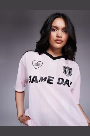 Hugo Blue Camisa rosa de estilo fútbol de